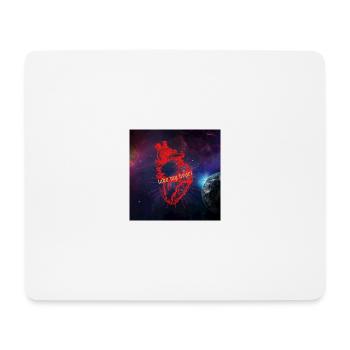 Heart Illustration - Tapis de souris (format paysage) - blanc - Devant