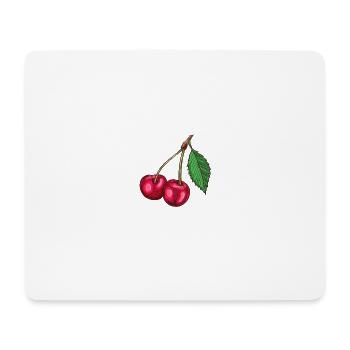 MA CERISE - Tapis de souris (format paysage) - blanc - Devant