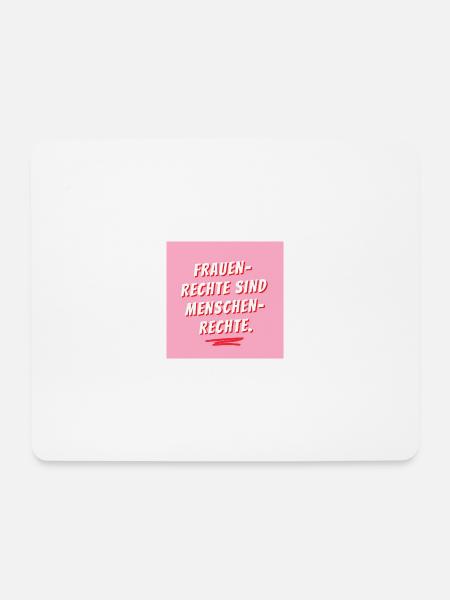 Frauenrechte - Mousepad (Querformat) - Weiß