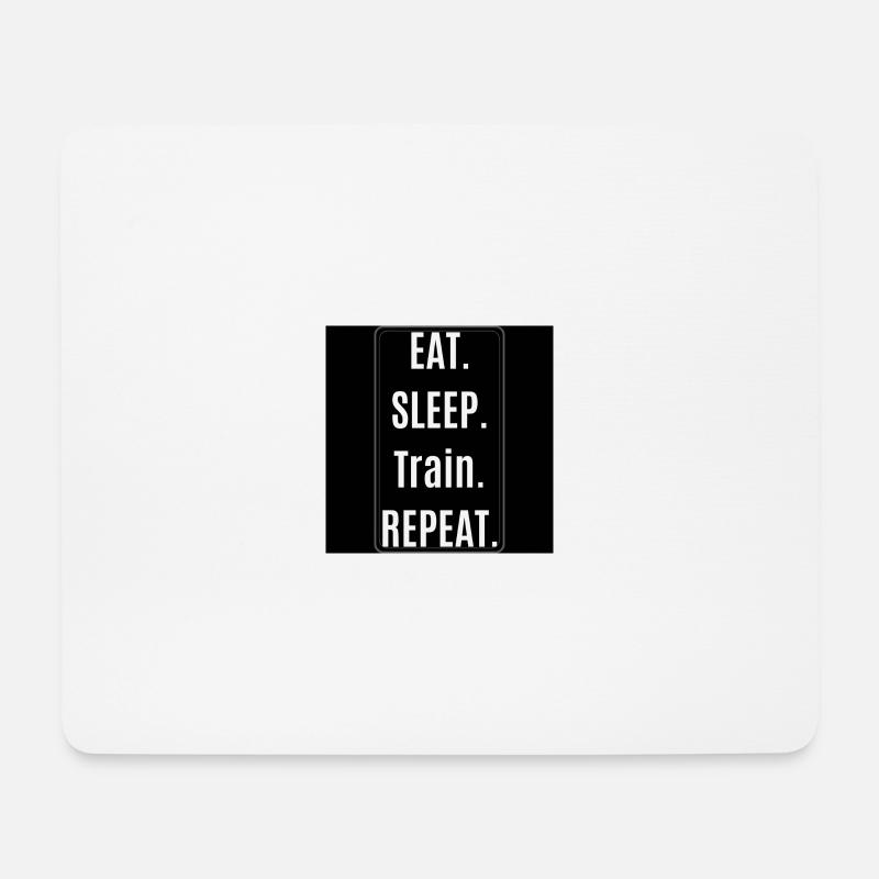 Sticker Training - Mousepad (Querformat) - Weiß