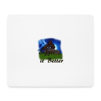 Bigger it Better - Oni Warrior Character - Mouse Pad (horizontal) - white - Front