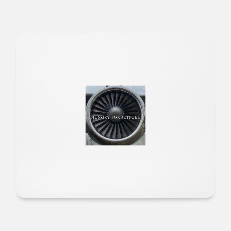 TURBINE FRONT - Mousepad (Querformat) - Weiß