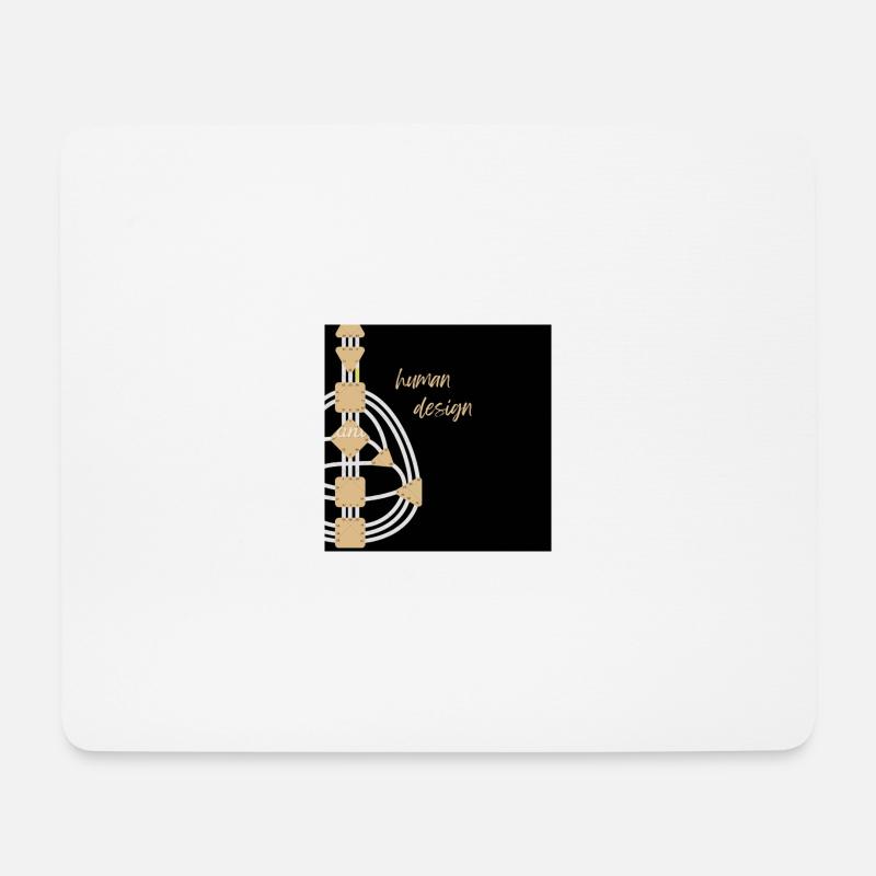 Human Design, 5 Typen, Manifestieren, neue Welt - Mousepad (Querformat) - Weiß