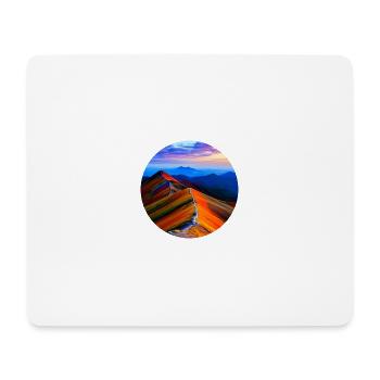 Colourful mountains - Mouse Pad (horizontal) - white - Front