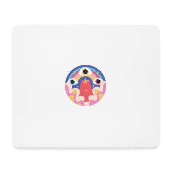 3 EYES - Tapis de souris (format paysage) - blanc - Devant