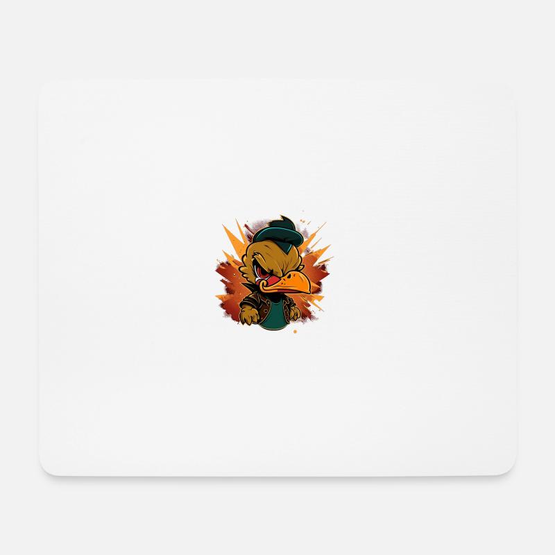Angry duck 3 - Mousepad (Querformat) - Weiß