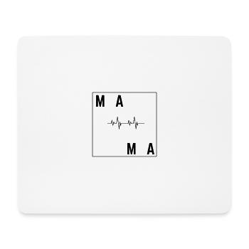 MAMAN - Tapis de souris (format paysage) - blanc - Devant
