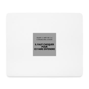 L art de la communication - Tapis de souris (format paysage) - blanc - Devant