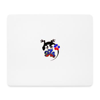 Gecko Tropic 974 Hibiscus - Mouse Pad (horizontal) - white - Front