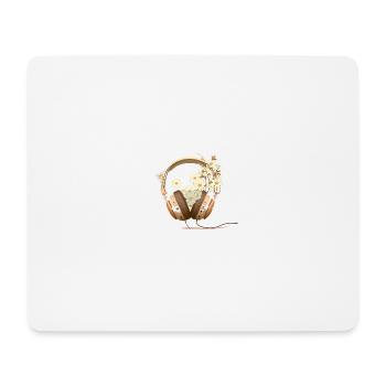 The new Flower Headset 2 - Mouse Pad (horizontal) - white - Front