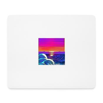 The Waves - Mousepad (Querformat) - Weiß - Vorne