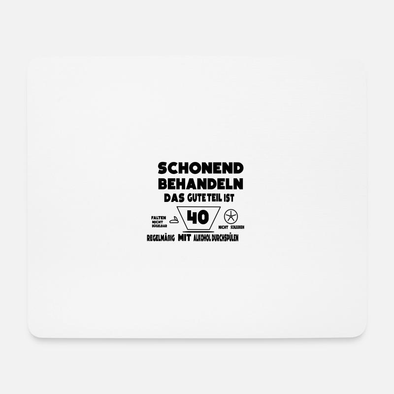 40 Geburtstag - Mousepad (Querformat) - Weiß