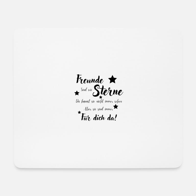 Freunde sind wie Sterne - Mousepad (Querformat) - Weiß