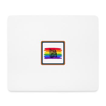 LGBT Pride love is love - Mousepad (Querformat) - Weiß - Vorne