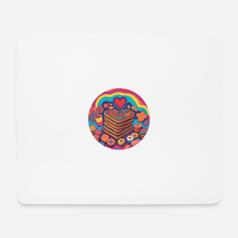 FOOD1 by AUDLA - Mousepad (Querformat) - Weiß