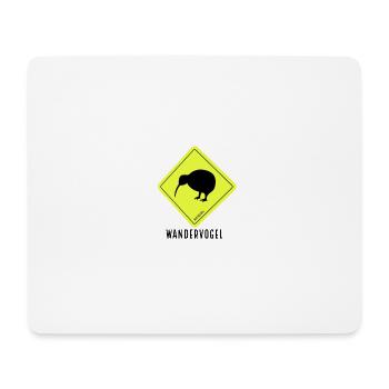 Wandern-Shirt - Mousepad (Querformat) - Weiß - Vorne