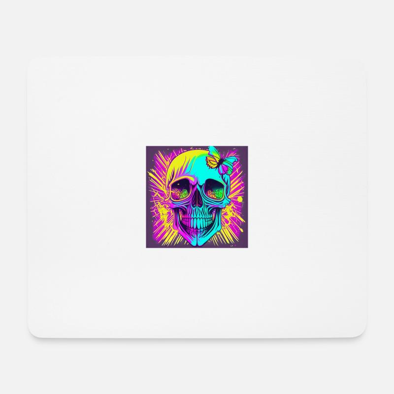 Skull - Mouse Pad (horizontal) - white