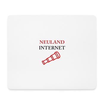 NEULAND INTERNET - Mousepad (Querformat) - Weiß - Vorne