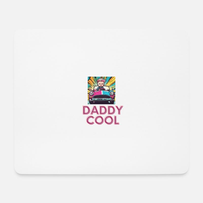 DaDdY COOL - Mousepad (Querformat) - Weiß