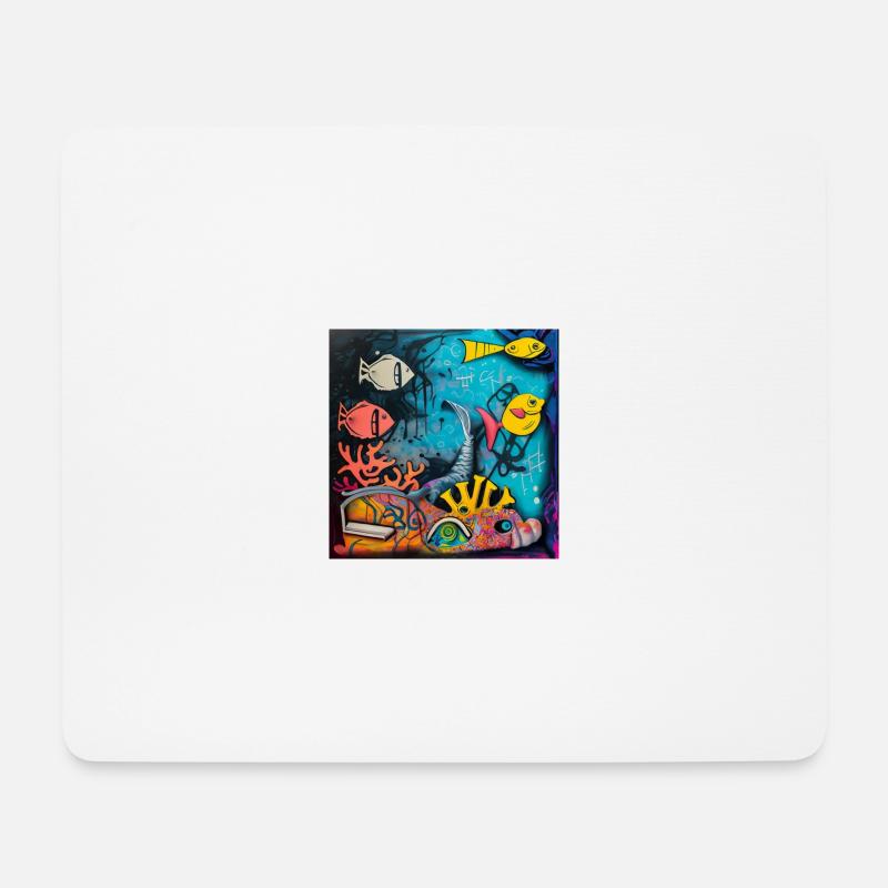Fish - Mouse Pad (horizontal) - white