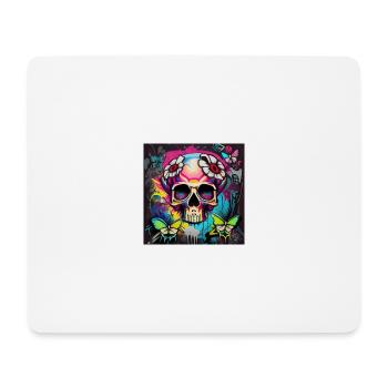 Skull - Mouse Pad (horizontal) - white - Front