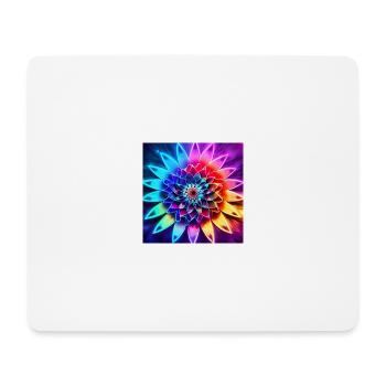 Blume - Mousepad (Querformat) - Weiß - Vorne