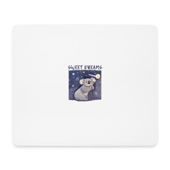 Cute Koala Astronomer: Starry Sky Exploration - Mouse Pad (horizontal) - white - Front