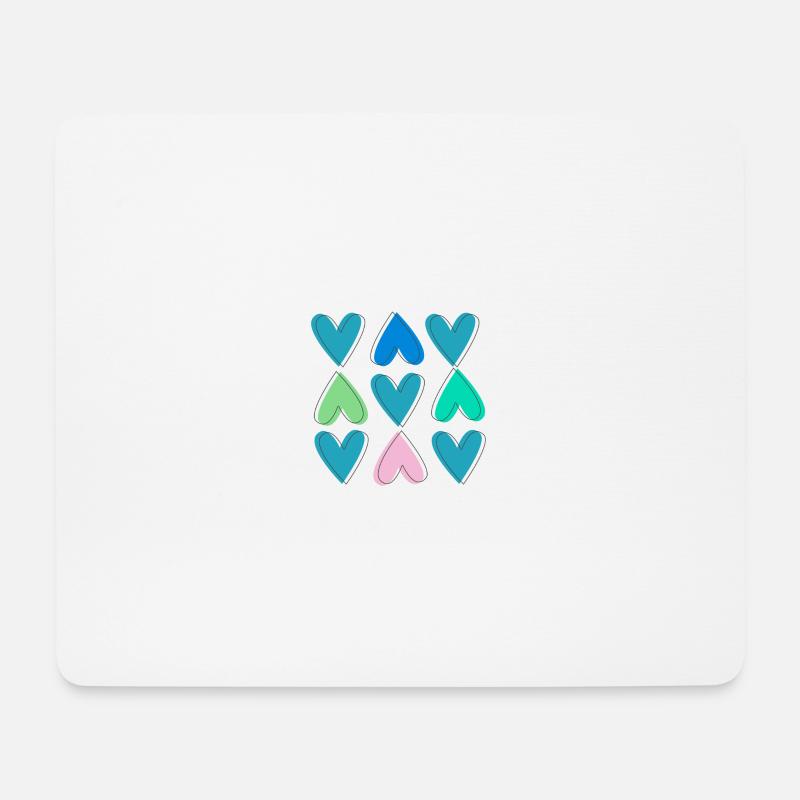love - Mousepad (Querformat) - Weiß