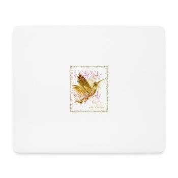Vogel. Respekt. - Mousepad (Querformat) - Weiß - Vorne
