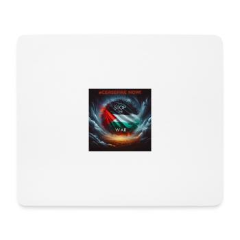 Stop the War and free Palestine - Mouse Pad (horizontal) - white - Front