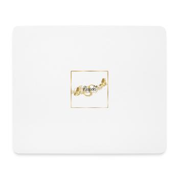Respect - Tapis de souris (format paysage) - blanc - Devant
