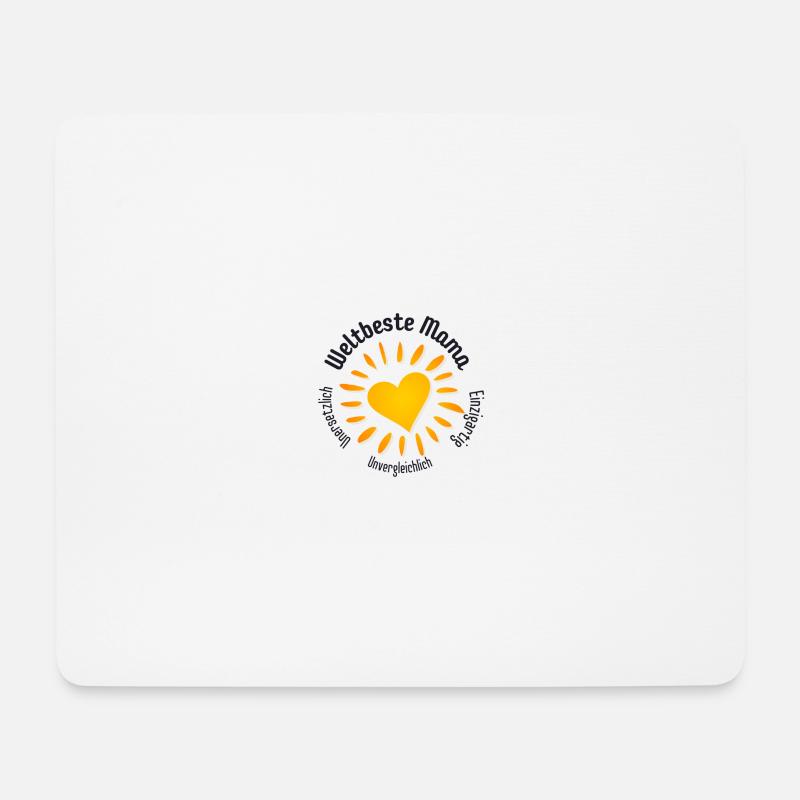 Weltbeste Mama - Mousepad (Querformat) - Weiß