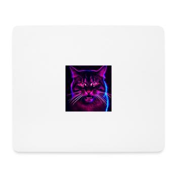 Mad Cat - Mousepad (Querformat) - Weiß - Vorne
