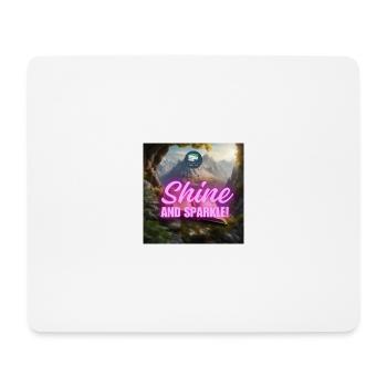 Smaragdgrüner Glanz und Funkeln - Mousepad (Querformat) - Weiß - Vorne