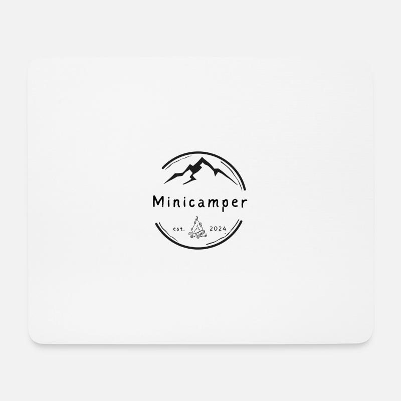 Minicamper est. 2024 schwarz - Mousepad (Querformat) - Weiß