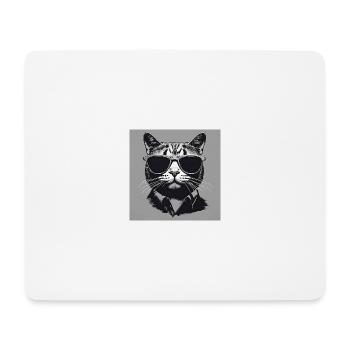 Cool Cat#2 - Mousepad (Querformat) - Weiß - Vorne