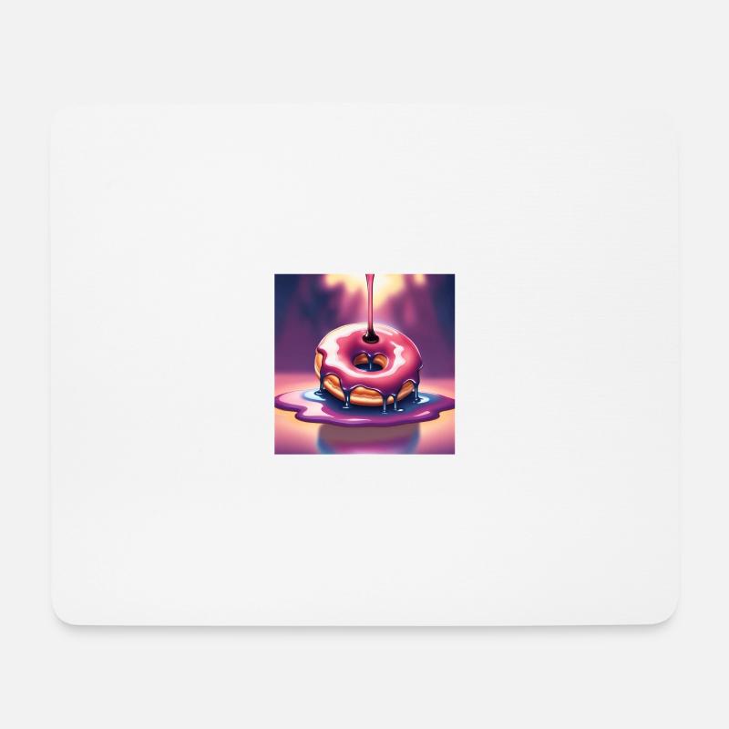 Donut 3 - Mousepad (Querformat) - Weiß
