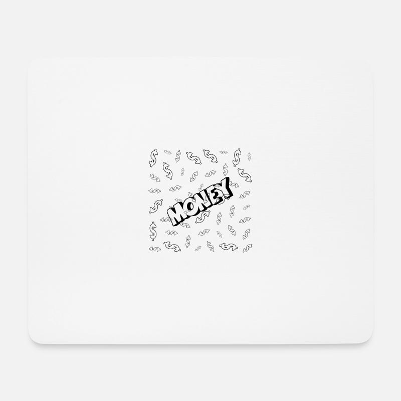 money - Mousepad (Querformat) - Weiß