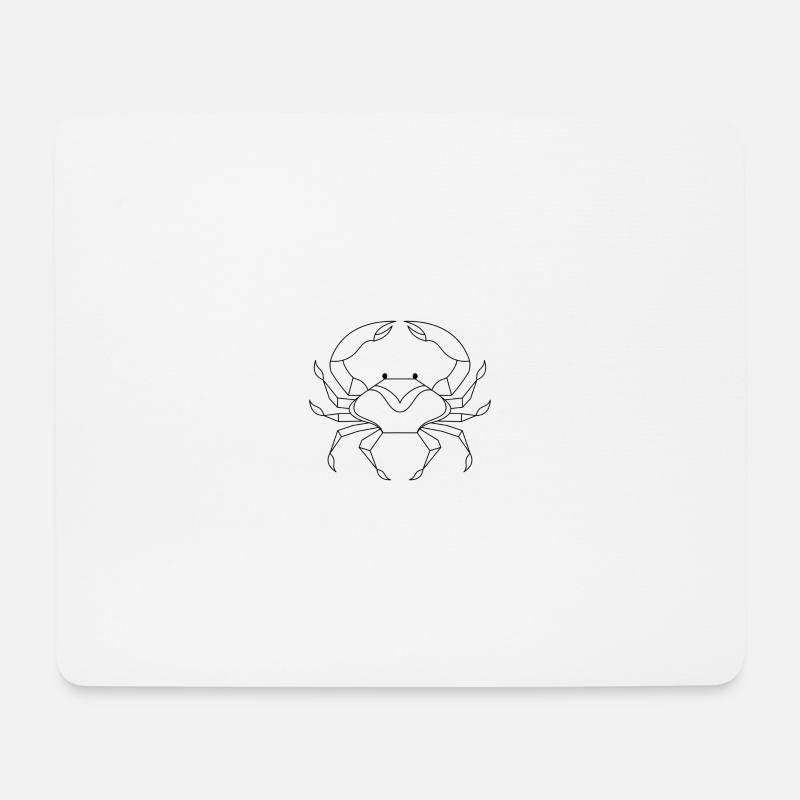 Crab - Cancer - Mouse Pad (horizontal) - white