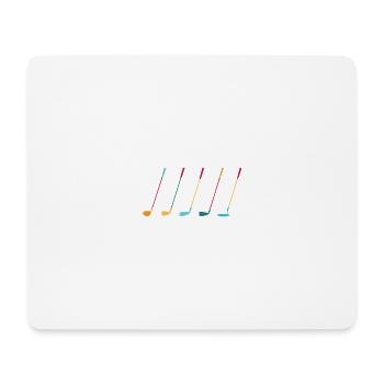 Par 5 Golf Clubs - 5 Golfschläger - Play Golf - Mousepad (Querformat) - Weiß - Vorne