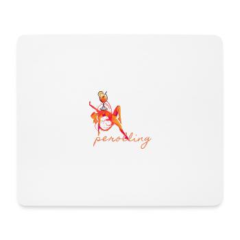 Woman illustration cocktail, aperolling - Mouse Pad (horizontal) - white - Front