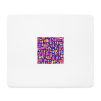 Colorful Square - Mouse Pad (horizontal) - white - Front