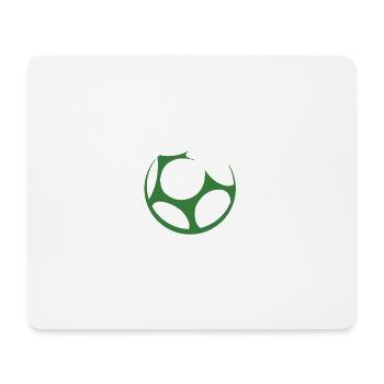 Mein Fußball - Mousepad (Querformat) - Weiß - Vorne