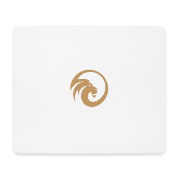 Goldener Löwenkreis Emblem - Mousepad (Querformat) - Weiß - Vorne