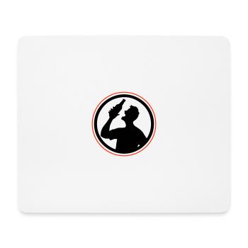 Bottle of Beer Drinking Party - Mouse Pad (horizontal) - white - Front