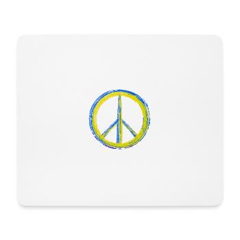 Peace for Ukraine - Mousepad (Querformat) - Weiß - Vorne