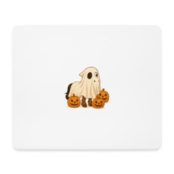 Poney d’Halloween - Tapis de souris (format paysage) - blanc - Devant