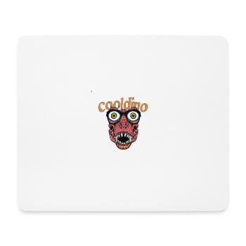 Cool Dino with Glasses - Mouse Pad (horizontal) - white - Front