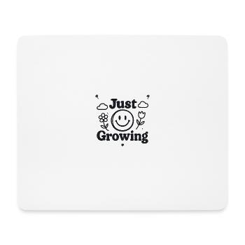 Juste grandir - Tapis de souris (format paysage) - blanc - Devant