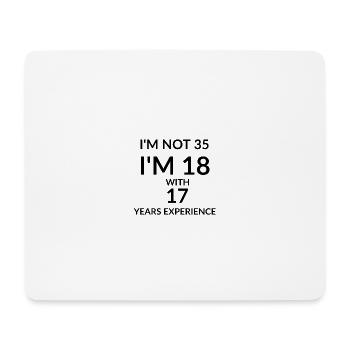 35 Birthday - Mouse Pad (horizontal) - white - Front